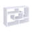 All-in-One White Convertible TV Console & Bookcase - Versatile for Any Space