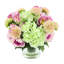 Hydrangeas, Peonies and Tulips Arranged in a Glass Vase