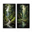River Into Enchanted Woods - Ensemble de 2 décorations murales forêt-1832340530-1832340532