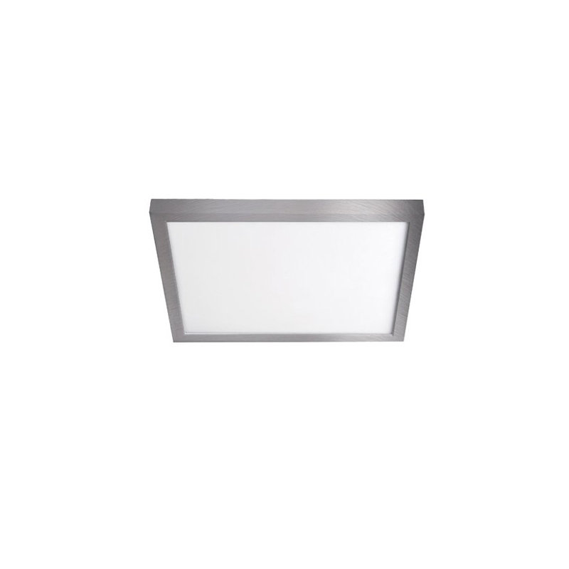 Plafonnier encastré à del 7" 1 lumière, Nickel brossé, 3000 K