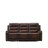 2-Piece Manual Breathable Faux Leather Reclining Living Room Set with Sofa, Loveseat Console