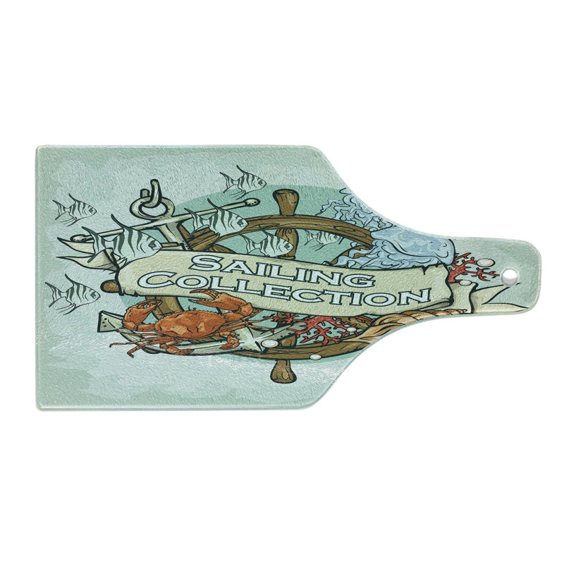 Planche à découper en verre trempé Ambesonne