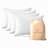 Luxury Cotton Sateen Pillowcase Set - 1000 Thread Count, Long-Staple Breathable Fabric, Soft Bed Pillow Cover- Set of 4-115841410-115841411