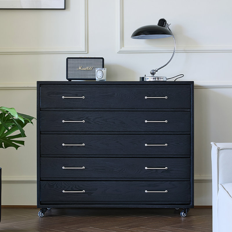Armoire de rangement Minimalist Vintage, Noir, noir, noir, noir