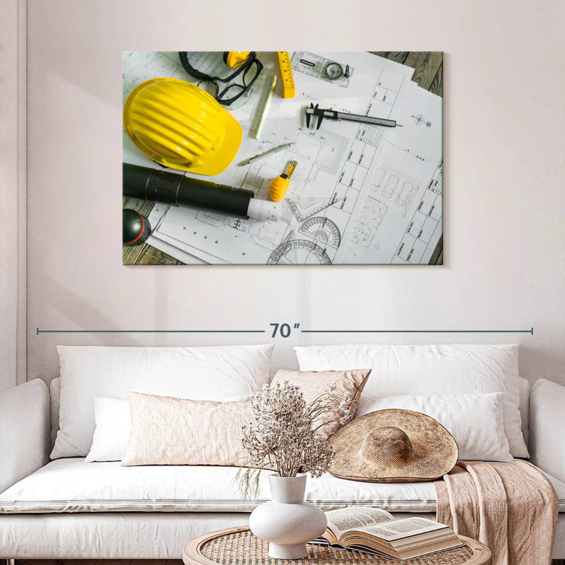 Alcaraz Drawing And Construction Tools, 30" H x 45" W