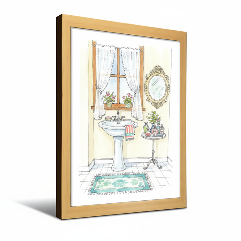 Table de tapis pour salle de bain Bath & Laundry, H 36 po x l 24 po, Toile tendue, Ne s’applique pas