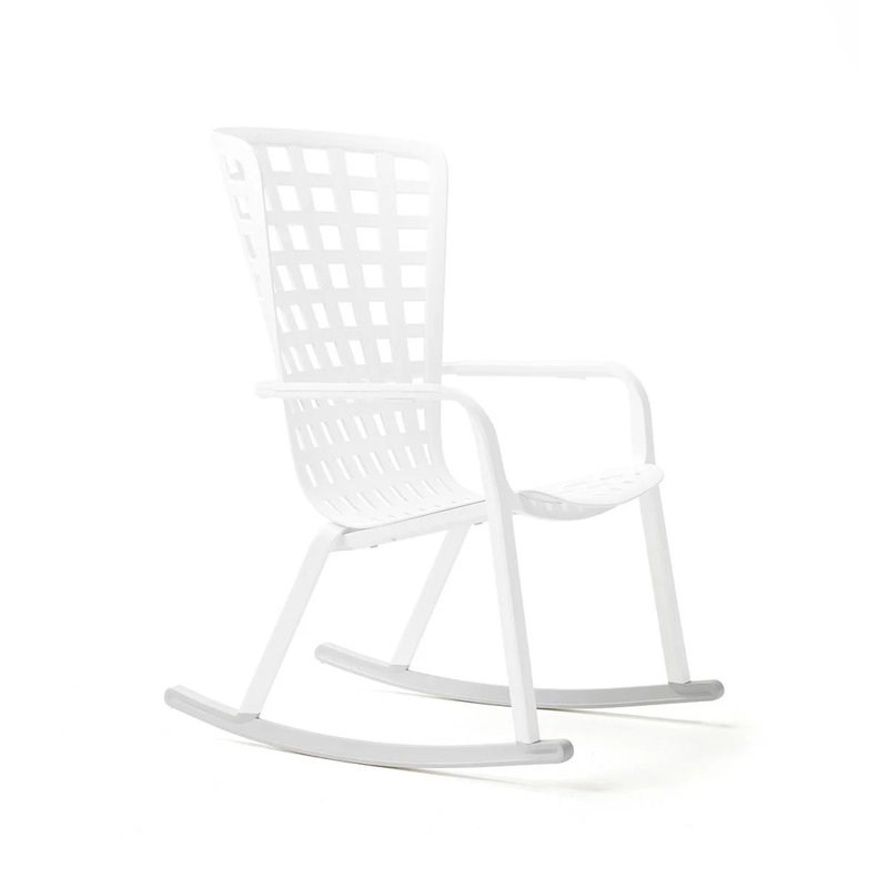 Folio Outdoor Rocker Chair, Green, White