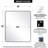Contemporary Rectangle Bathroom Vanity Mirror | Stainless Steel Thick Frame-1180963154-1180963158