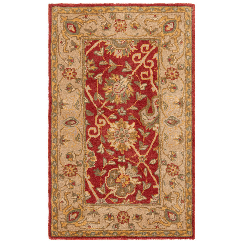 Tapis oriental en laine touffeté à la main Dunbar, Rectangulaire 3 pi x 5 pi