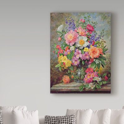 «June Flowers in Radiance», reproduction de peinture à l'huile sur toile tendue