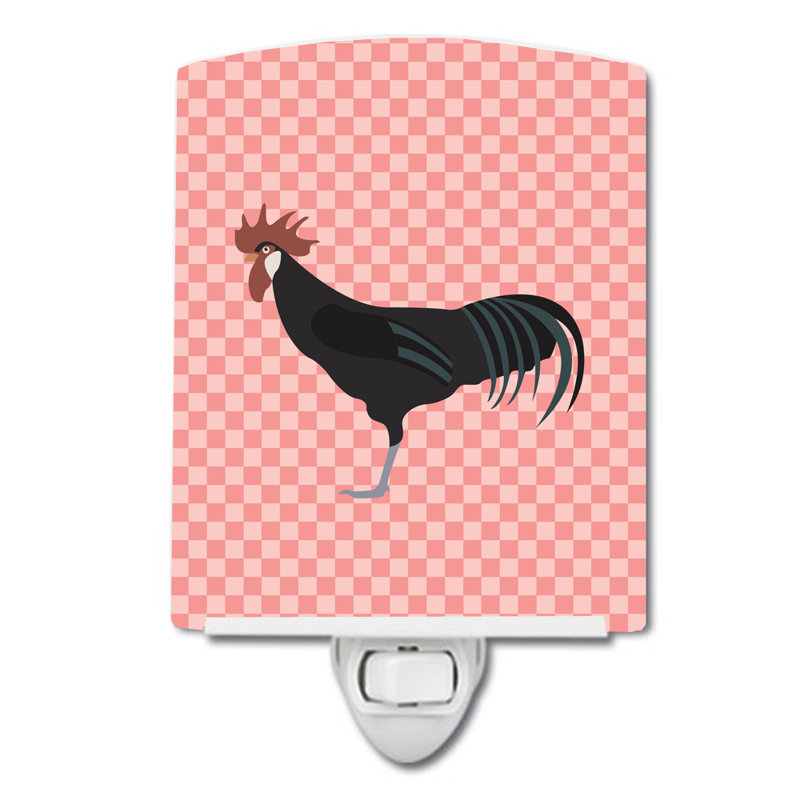 Lampe de nuit en céramique à minorca ctalalan à poulet, Rose