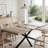 55.11"-70.86"Retro Rectangular Stretch Dining Table-979097056