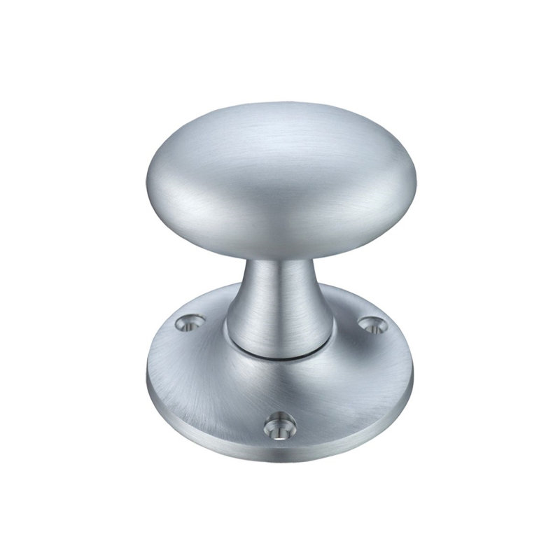 Passage Door Knob, Satin Chrome