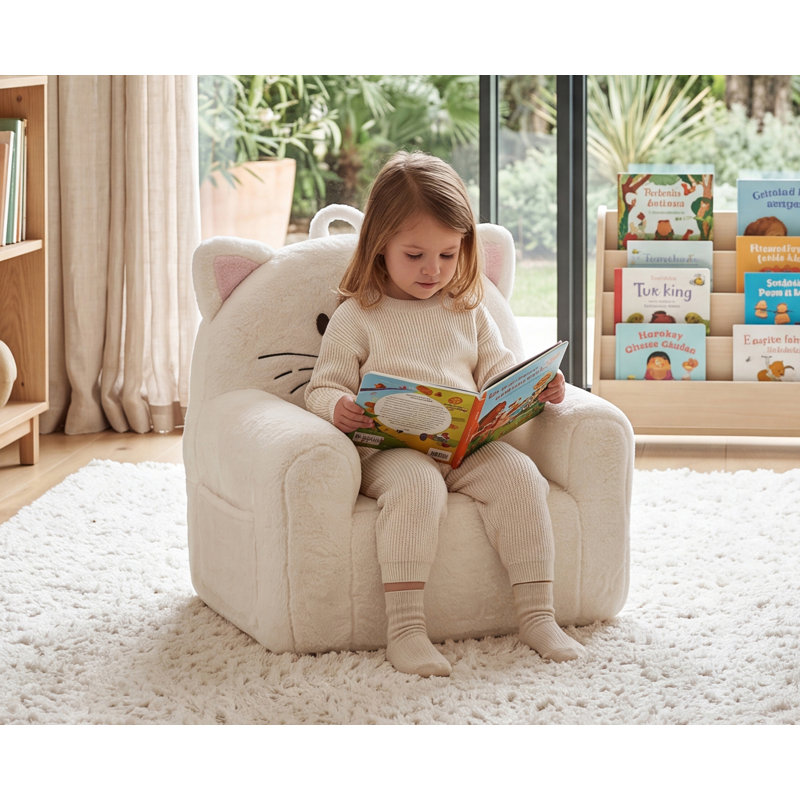 Children's Sofa / Sectional, White