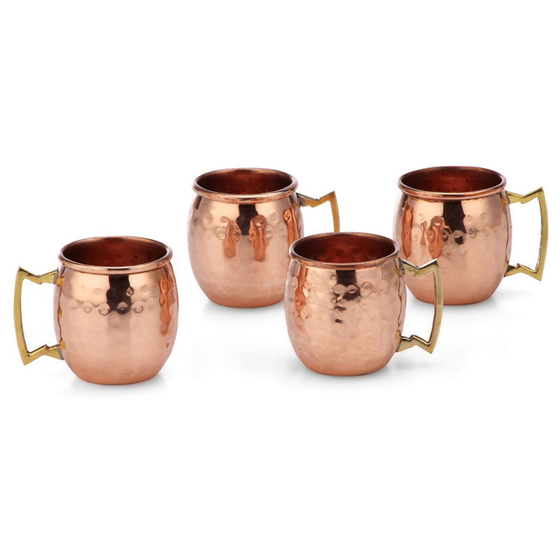 Averill 2 oz. Handmade Copper Moscow Mule Mug Set