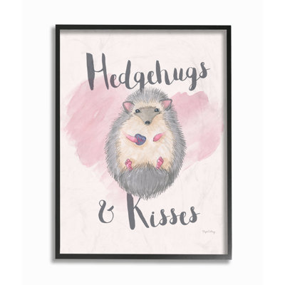 «Hedgehugs And Kisses», impression sur toile
