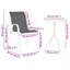 Vidaxl Garden Bistro Set 3 Pcs Steel-117955372