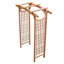 Minakumari 59" W x 30" D Garden Arch Arches Solid Wood Arbour Arbours