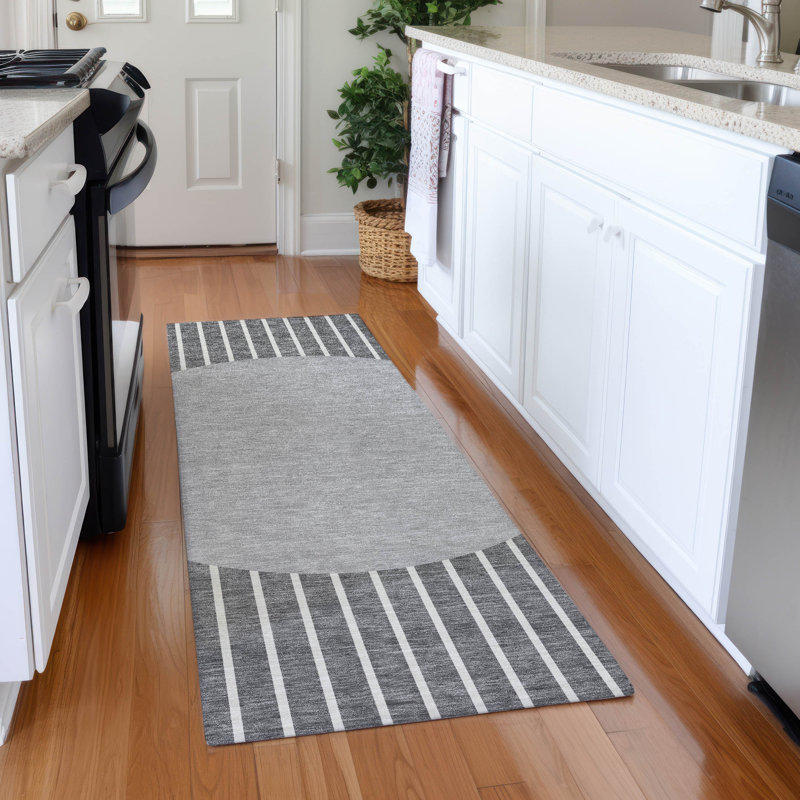 Premium Machine Washable Naglee AMF994 Stripes Rug, Runner 2'3" x 7'6"
