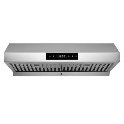 Hauslane Chef Series 30" Under Cabinet Range Hood - Stainless Steel, Pro Performance, LED Lights, Touch Controls, 3-Way Venting