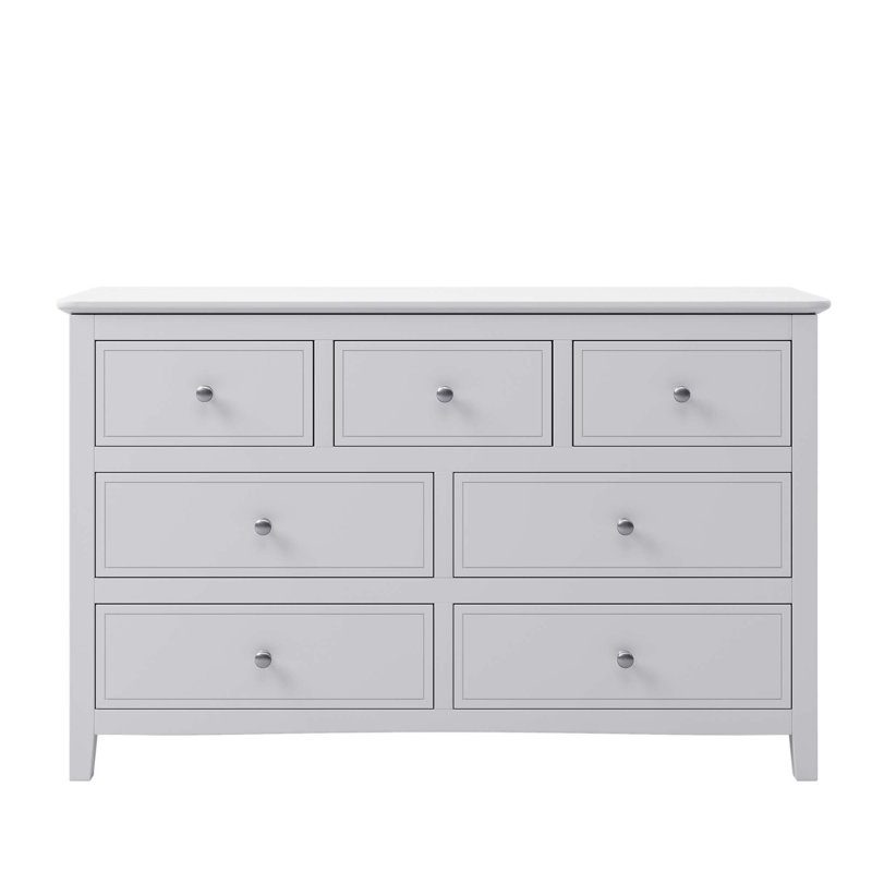 Commode à 7 tiroirs Tyshone, Blanc