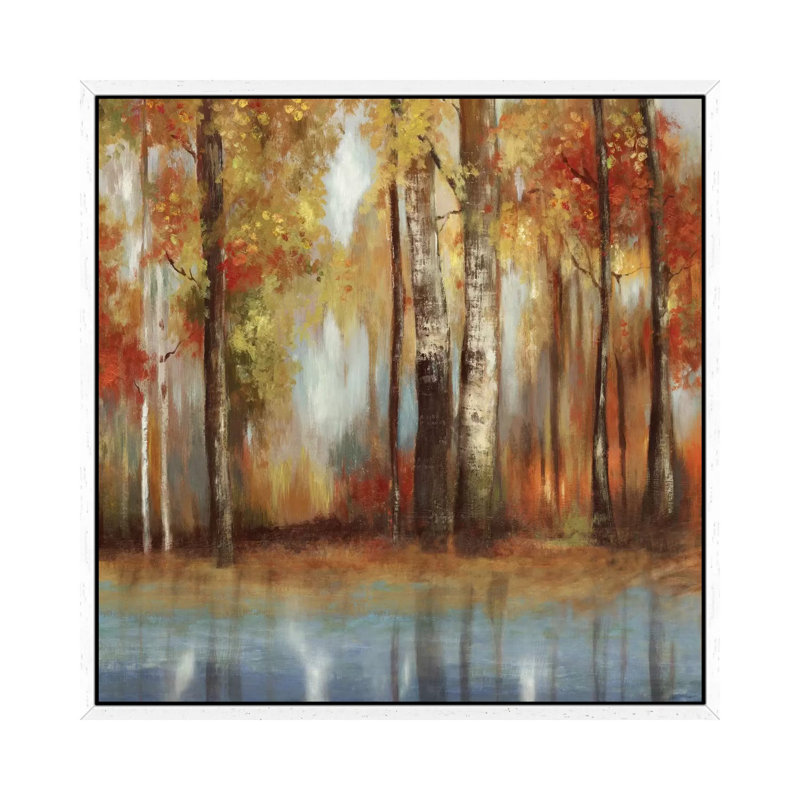 Soft Light II by Allison Pearce - Painting on Canvas, White Framed Canvas, 93.98 cm H x 93.98 cm W