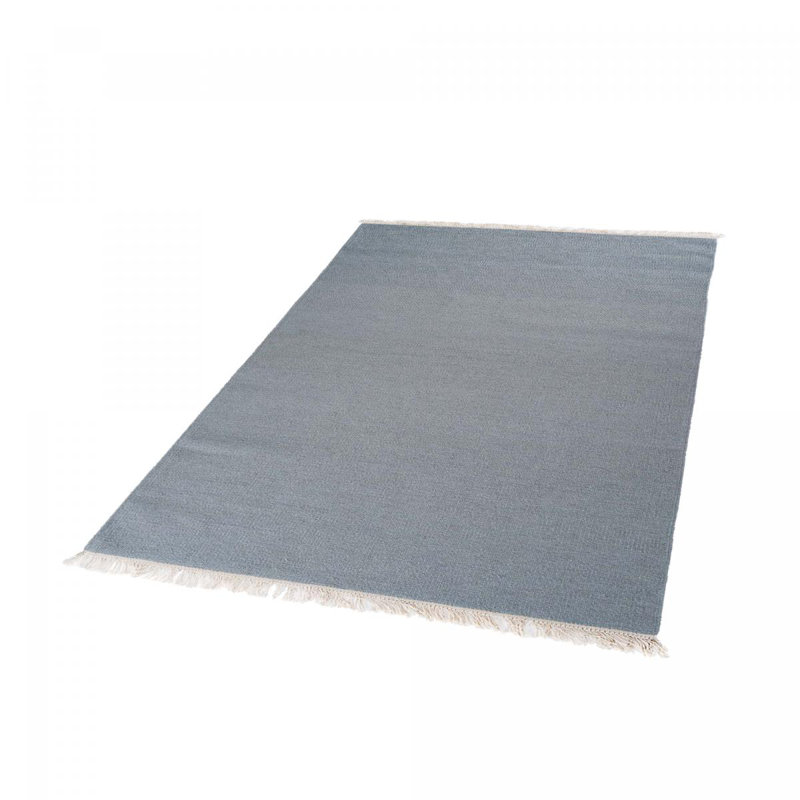 Wabbaseka Solid Colour Hand Woven Area Rug, Rectangle 140 x 200cm