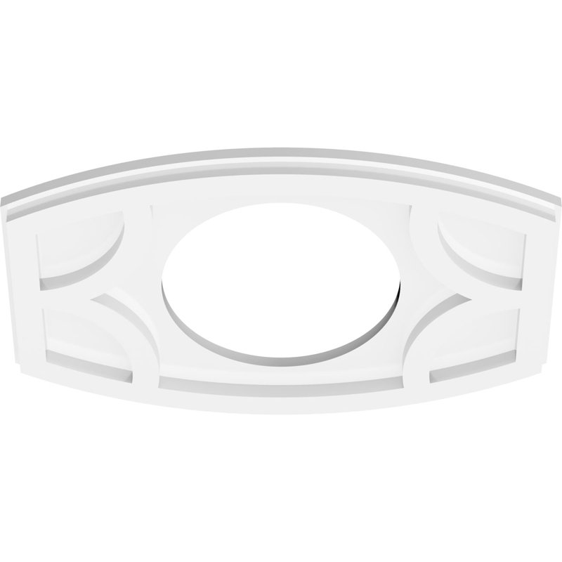 Médaillon de plafond contemporain en PVC de qualité architecturale Kailey, H 1 po x l 16 po x P 10,625 po