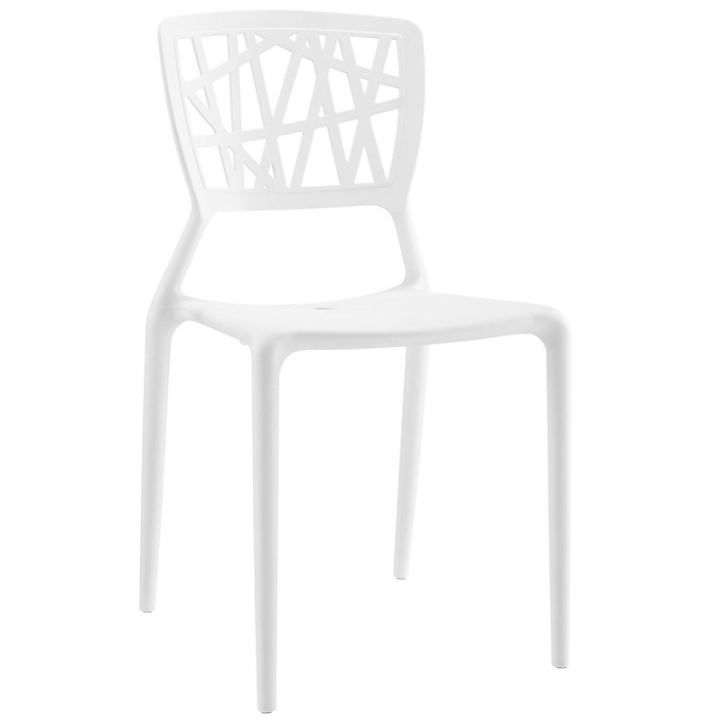 Chaise de salle à manger Astro, Blanc