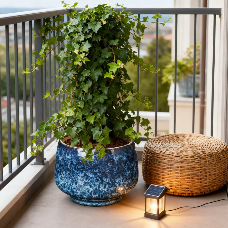 Set Of 3 Ceramic Plant Pots With Drainage Holes, Modern Indoor Outdoor Planters For Houseplants, Flowers, And Garden Decor