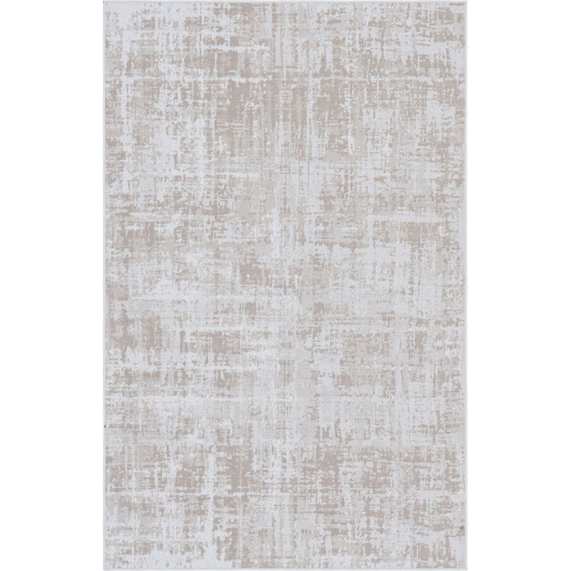 Area Rug, Rectangle 7'10" x 10', Light Gray