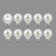 Mcswain 60 Watt Equivalent G25 E26/Medium (Standard) Dimmable 3000K LED Bulb