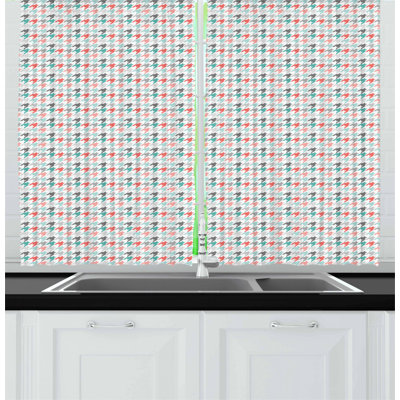Abstract Tailored Kitchen Curtain