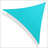 Colourtree Triangle Sun Shade Sail Canopy Fabric Cloth Screen, Water Permeable & UV Block UPF50-49807242-92661576