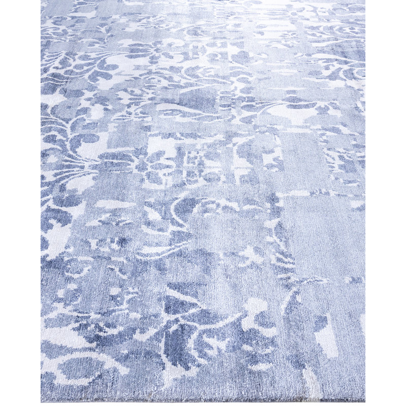 Overdyed One-of-a-Kind Rectangle 8'3" x 10'2" Hand Knotted Area Rug