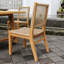 Chaise de salle à manger d'extérieur en teck Seras (ensemble de 2)
