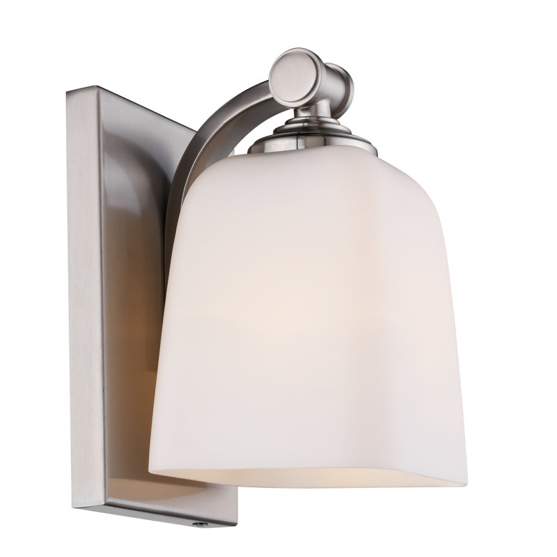 Thielen Armed Sconce, Satin Nickel