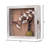 12X12x4 Shadow Box, Exterior Depth 4In Extra Deep Shadow Boxes Display Cases For Pictures, Photos And Keepsake(Distressed White)