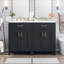 Meuble-lavabo moderne de 48 pouces avec lavabo en céramique, portes à fermeture en douceur, tiroir rabattable, tablettes de porte à double couche, solution de rangement élégante-1924175137-1924175138