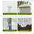 15' X 7' X 7' Walk - In Tunnel Greenhouse, Large Garden Hot House Kit With 6 Roll - Up Windows & Roll Up Door, Steel Frame, White