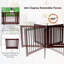 Kara Wood Free Standing Pet Gate