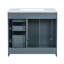 Ensemble de meuble-lavabo autoportant 36 po avec lavabo en céramique, armoire de rangement avec portes à fermeture douce et 3 tiroirs profonds 36 po-113977802