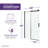 Rhodes - W x 76'' H Single Added Door Frameless Shower Door with Tsunami Guard-52233375