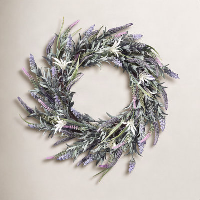 Faux Lavender Polyester 24'' Wreath