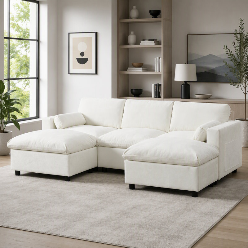 Upholstered U-Shaped Sectional