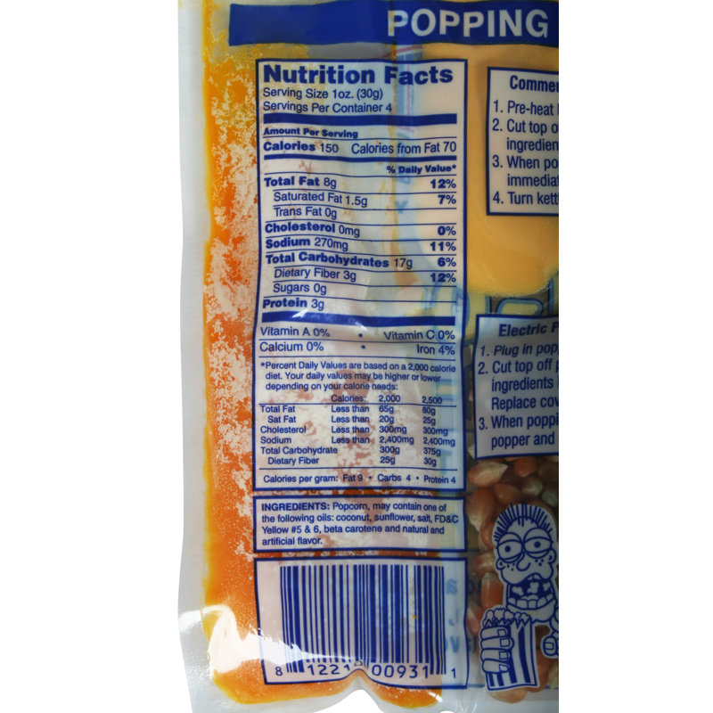Great Northern Popcorn Popcorn Kernels, 4 oz.