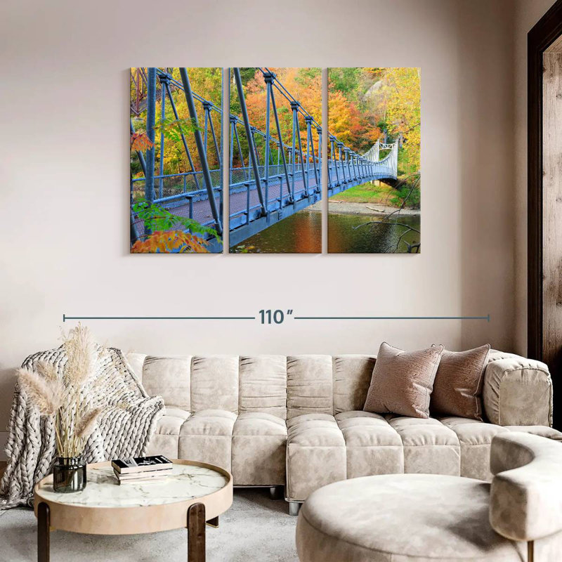 Blue Bear Mountain Bridge, 48" H x 74" W