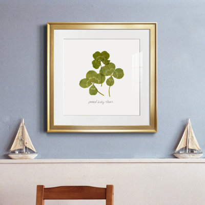 «Pressed Clover II», reproduction encadrée de qualité supérieure - prête à être accrochée