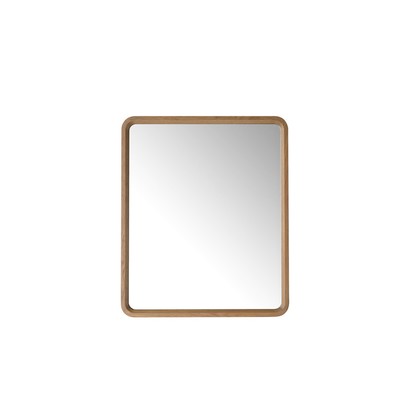 Vela Mirror, 29.5" x 35.5", Medium Yellow Wood