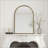 Arched Vanity Mirror with Gold Frame